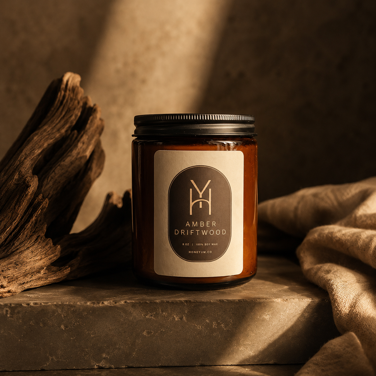 Amber Driftwood — Signature Soy Candle